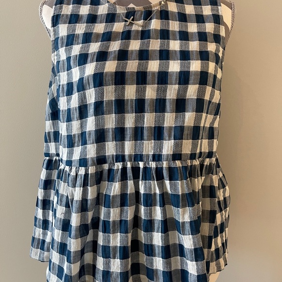 CURRENT/ELLIOT Gingham Peplum Tank - Picture 2 of 6